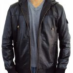 Men’s New Style Leather Hoodie