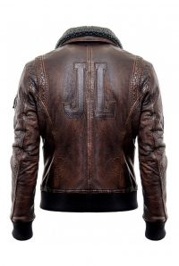Justice League Fur Bomber Leather Jacket 1