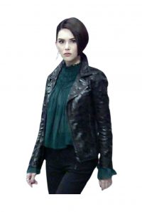 Hannah Quinlivan Skyscraper Black Leather Jacket