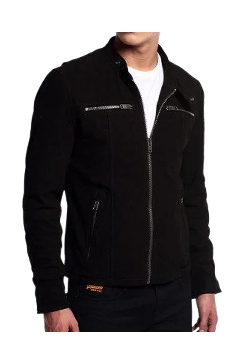 evans black jacket