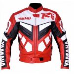 Yamaha R6 Red Moto Biker Jacket