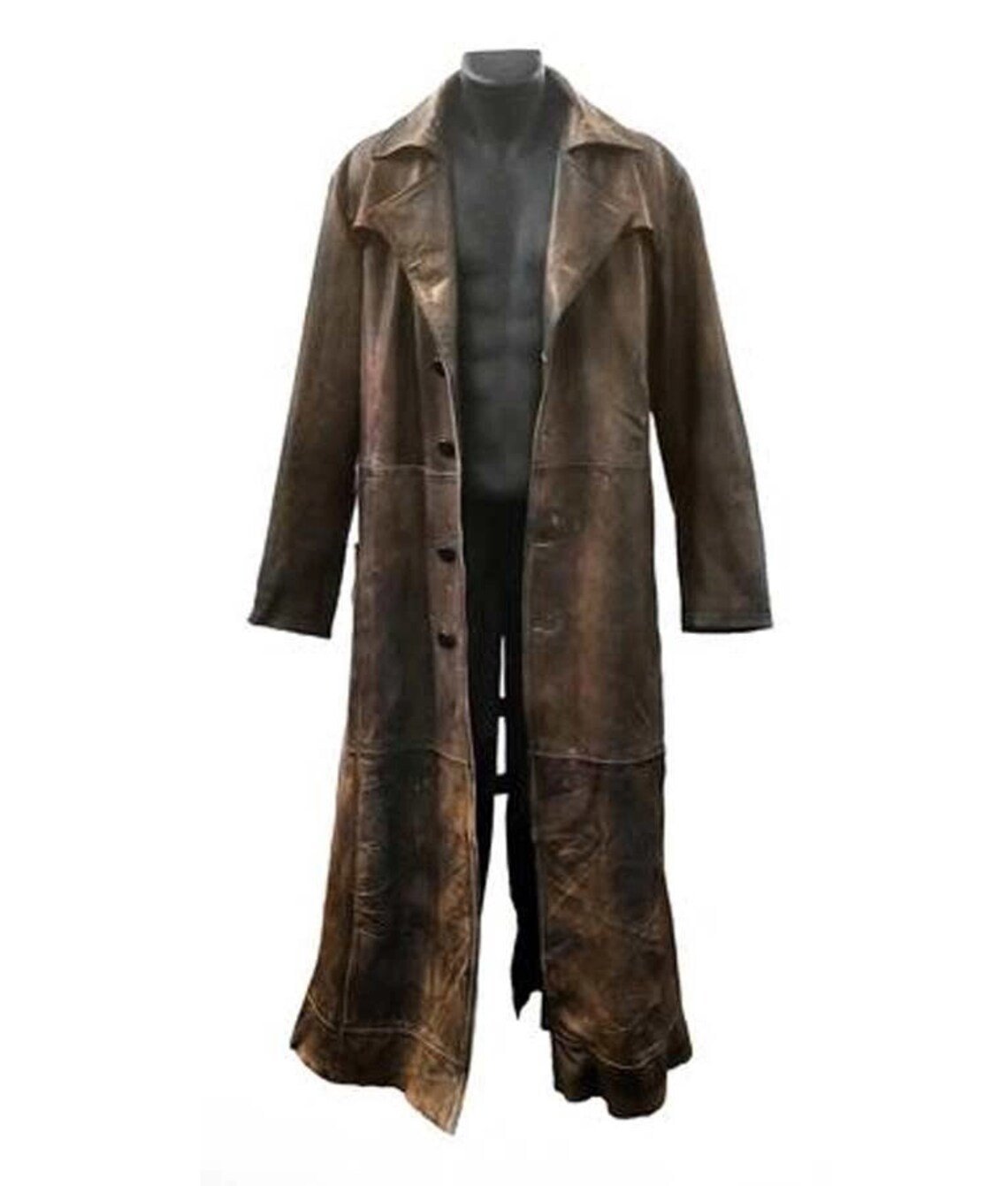 distressed trench coat