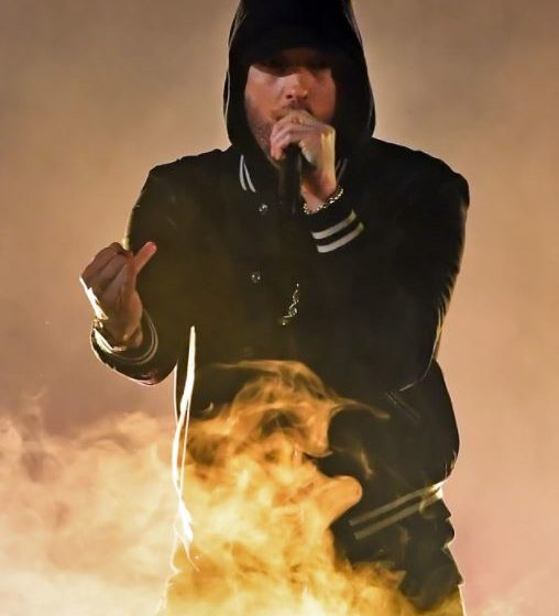 Eminem Super Bowl Black Varsity Jacket