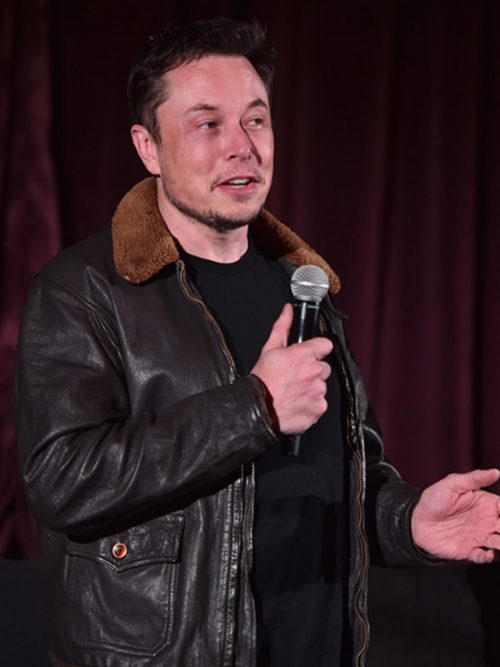 Elon Musk Brown Bomber Jacket