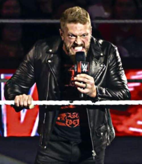 WWE Edge Black Biker Leather Jacket